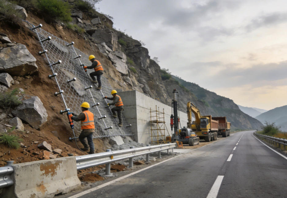 盐田公路道路护坡